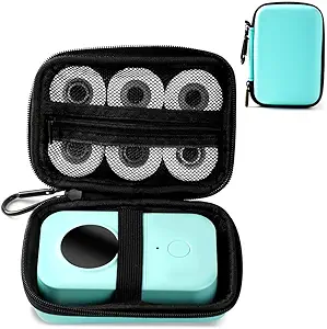 Phomemo D30 D35 Label Maker Case, Waterproof Storage Bag Compatible with NELKO P21/NIIMBOT D11/JADENS D110/SUPVAN E10 Label Printer, Fits for Mini Bluetooth Labels Sticker Machine, Box only