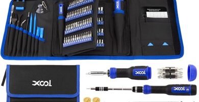 XOOL 200 in 1 Precision Screwdriver Kit, Electronics Repair Tool Magnetic Driver Kit with 164 Bits, Flexible Shaft, Extension Rod for Computer, iPhone, Laptop, PC, PS4, Xbox, Nintendo